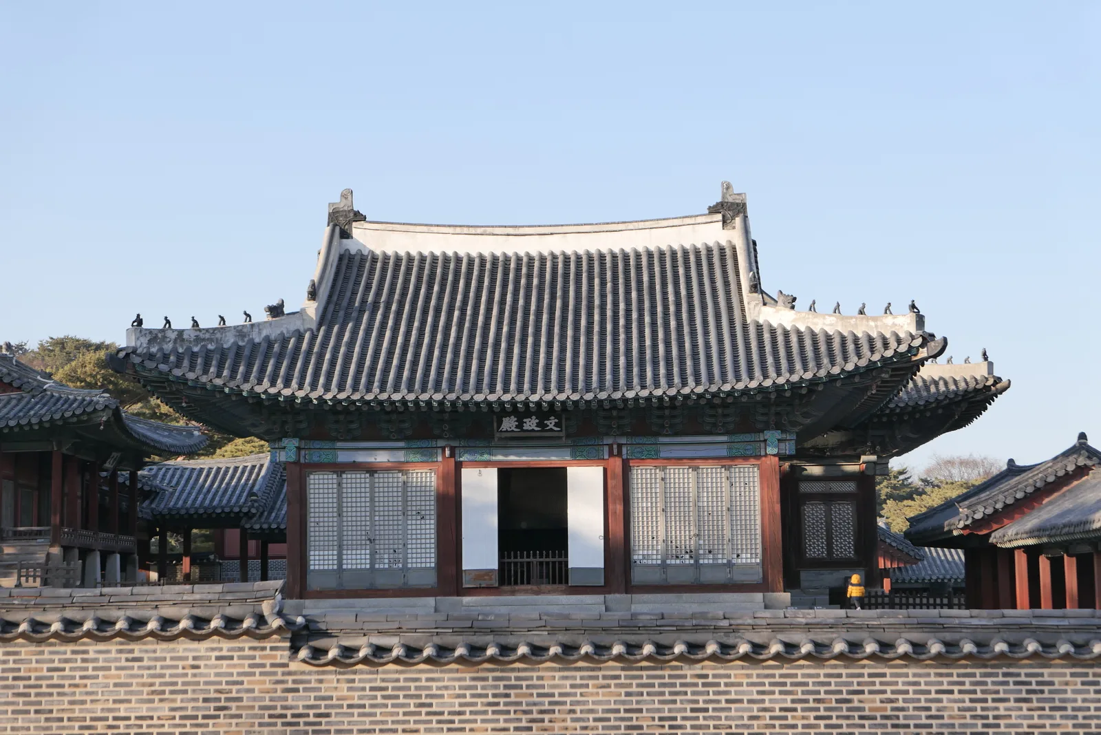 창경궁 문정전 정면, 맑은 날 전경