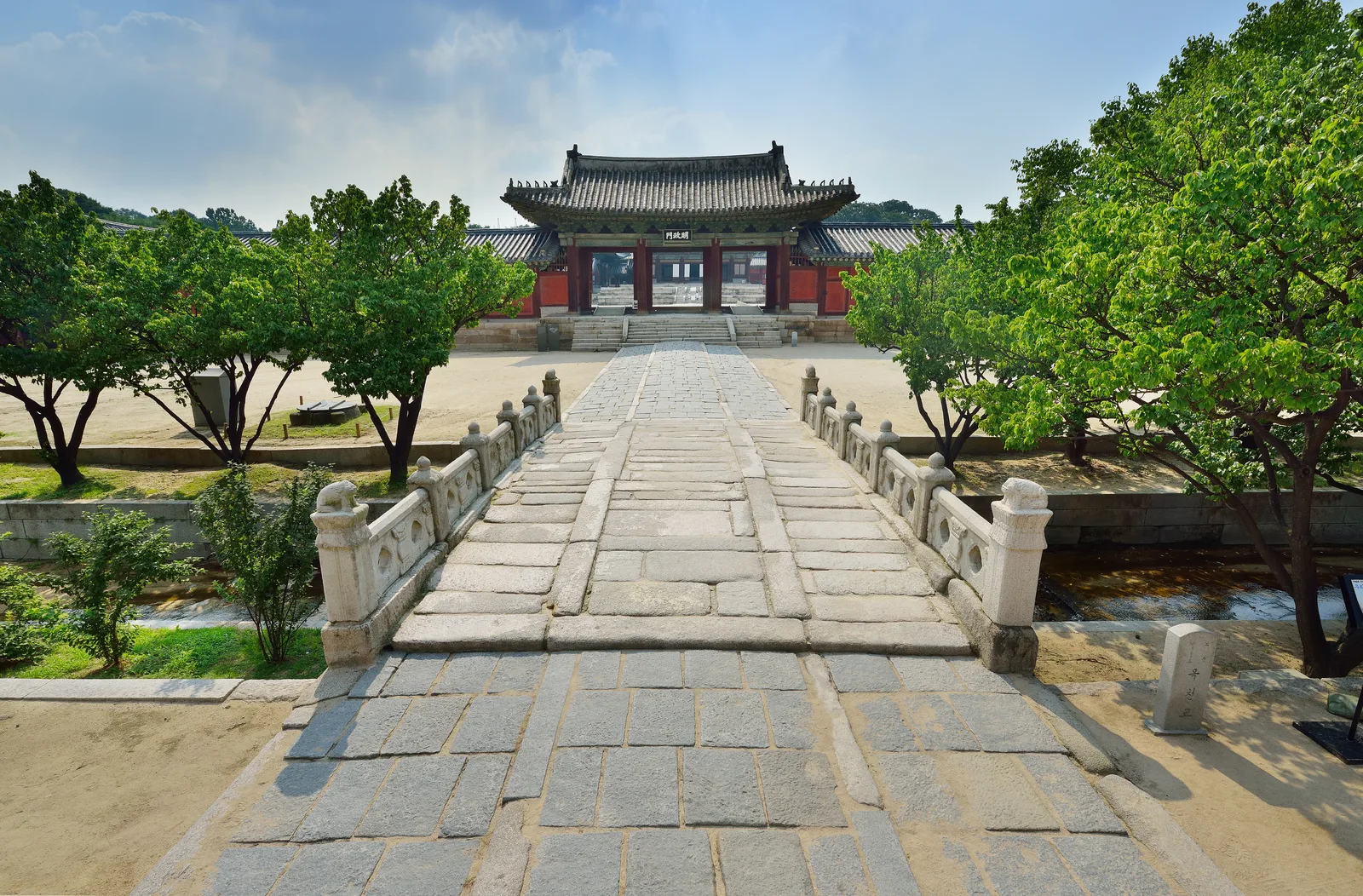 창경궁 옥천교, 맑은 날 전경