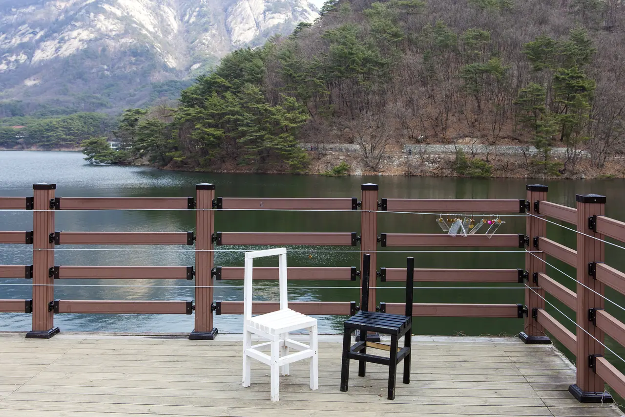 포천 산정호수 둘레 데크