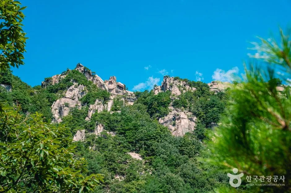 모산재 기암괴석 실제 현장 사진