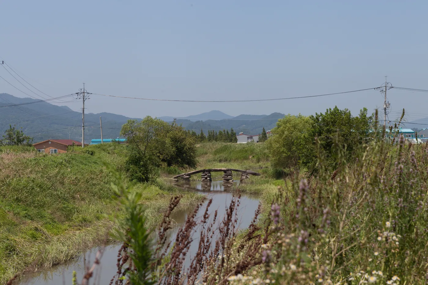 주남돌다리 전경