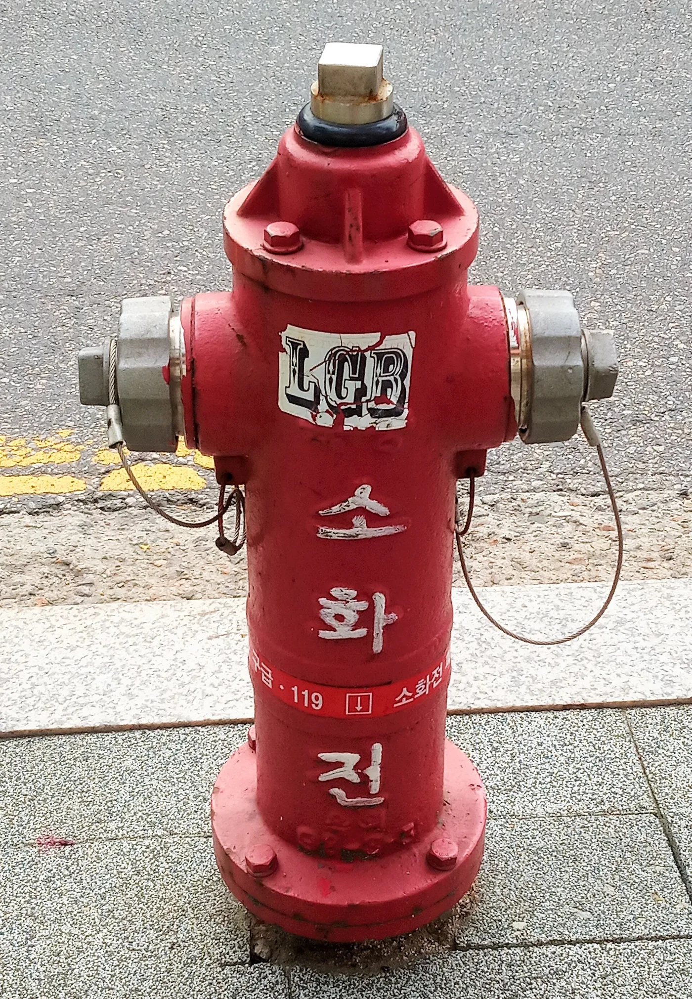 한국 도로변 소화전