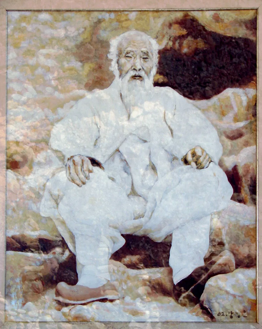 이갑룡 처사의 모습을 담은 초상화 형식의 그림