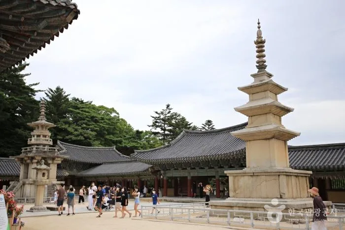 경주 불국사 다보탑과 석가탑