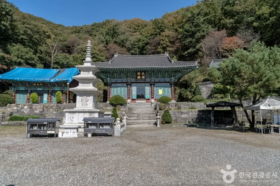 용인 백련사 경내